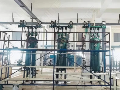 福建坤彩项目：珠光材料生产线全自动反冲洗过滤装置